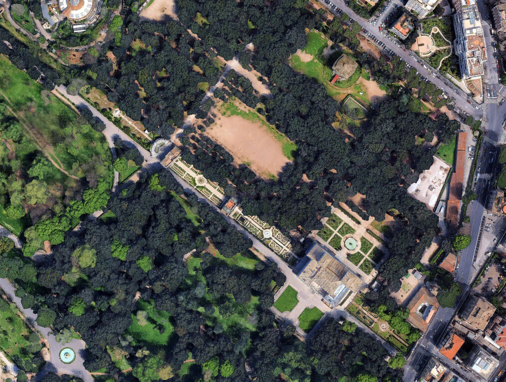 Villa Borghese veduta recente